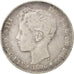 Coin, Spain, Alfonso XIII, Peseta, 1896, EF(40-45), Silver, KM:706