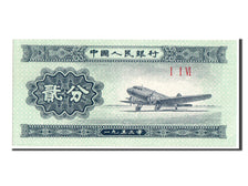 China, 2 Fen, 1953, KM #861b, UNC(65-70), I I VI