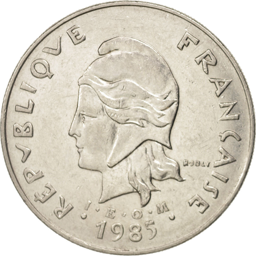 Coin, French Polynesia, 50 Francs, 1985, Paris, AU(50-53), Nickel, KM:13