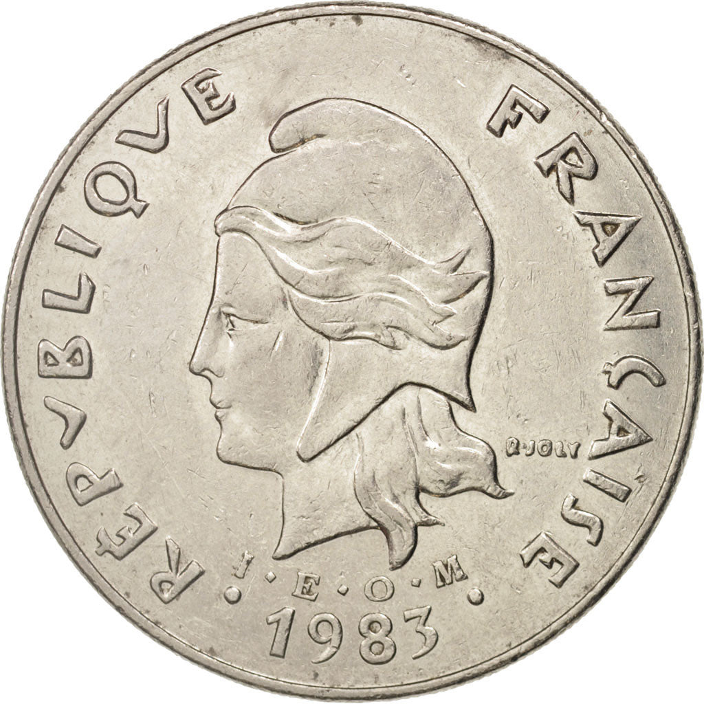 New Caledonia, 50 Francs, 1983, Paris, AU(50-53), Nickel, KM:13