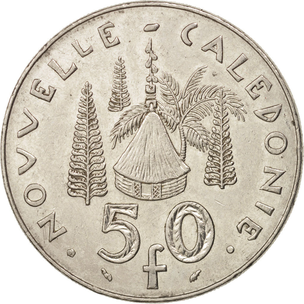 New Caledonia, 50 Francs, 1983, Paris, AU(50-53), Nickel, KM:13