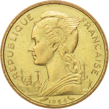 Réunion, 10 Francs, 1964, AU(55-58), Aluminum-Bronze, KM:10
