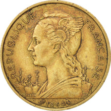 Réunion, 20 Francs, 1964, AU(50-53), Aluminum-Bronze, KM:11