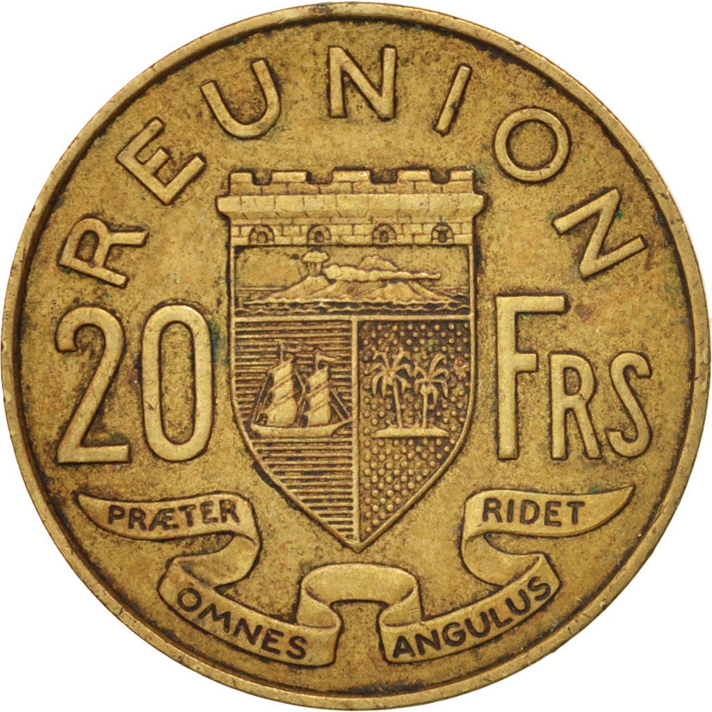 Réunion, 20 Francs, 1964, AU(50-53), Aluminum-Bronze, KM:11