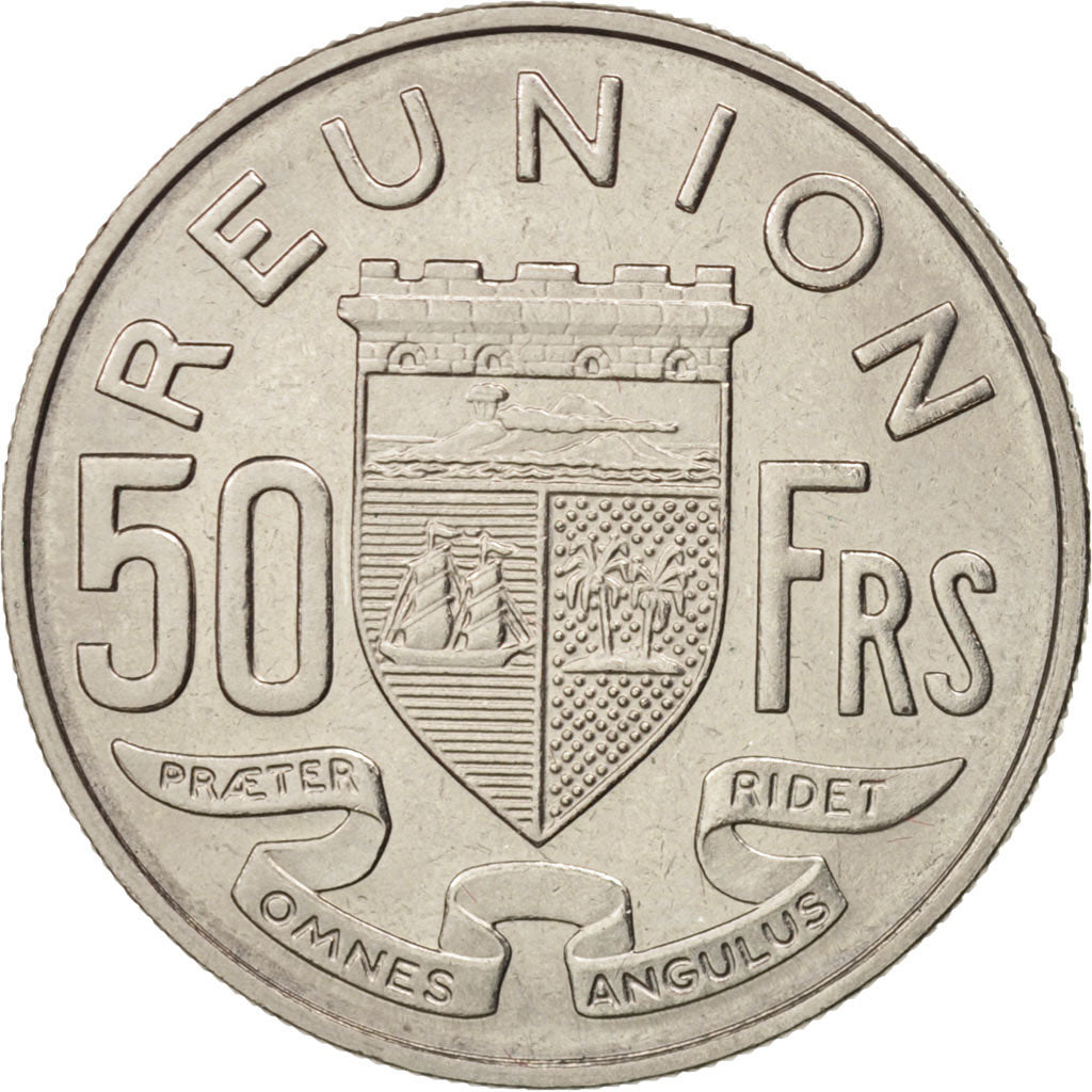 Réunion, 50 Francs, 1964, AU(55-58), Nickel, KM:12