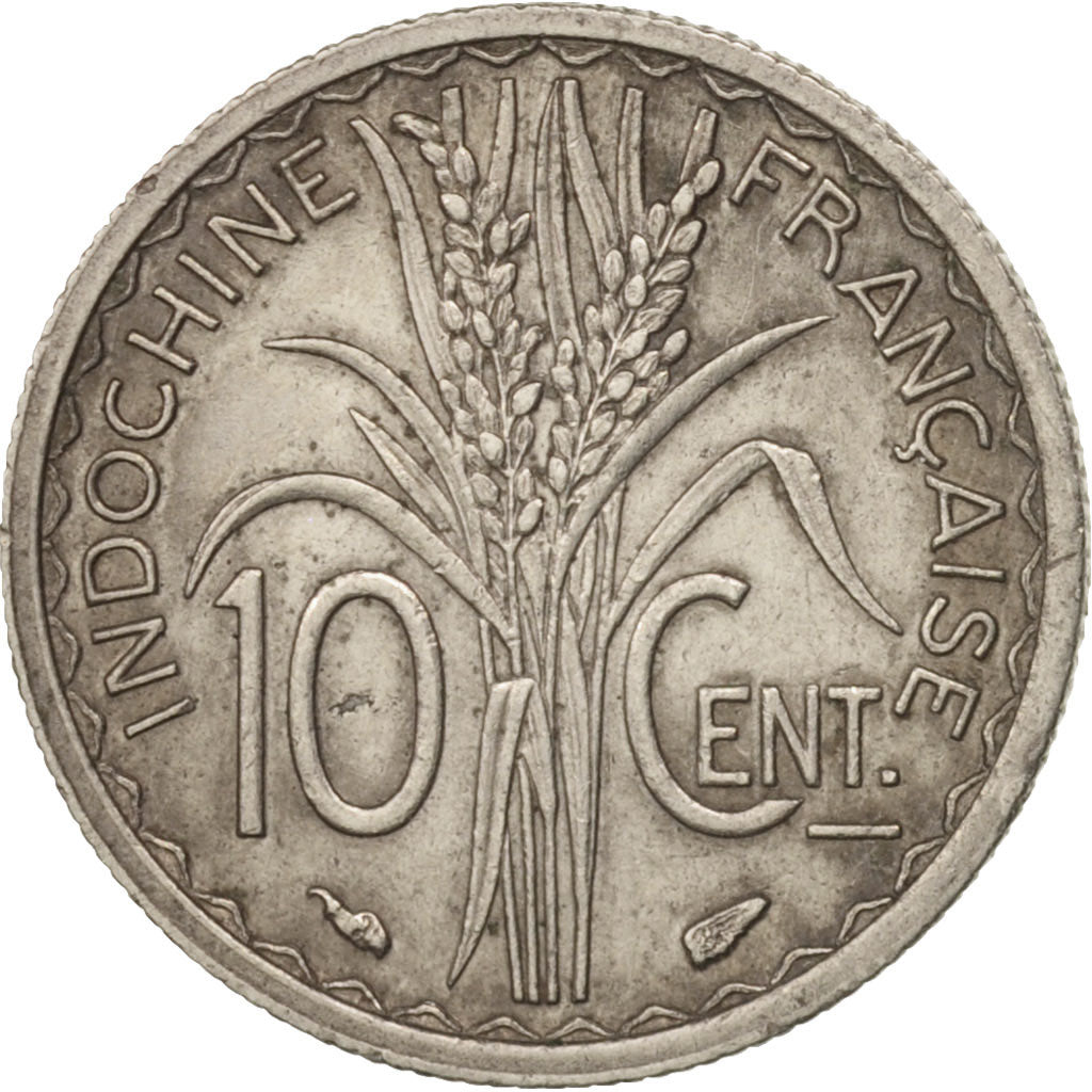 Munten, FRANS INDO-CHINA, 10 Cents, 1939, Paris, PR, Nickel, KM:21.1