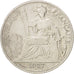 FRENCH INDO-CHINA, 20 Cents, 1927, Paris, VF(20-25), Silver, KM:17.1
