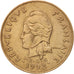 Coin, New Caledonia, 100 Francs, 1992, Paris, AU(50-53), Nickel-Bronze, KM:15