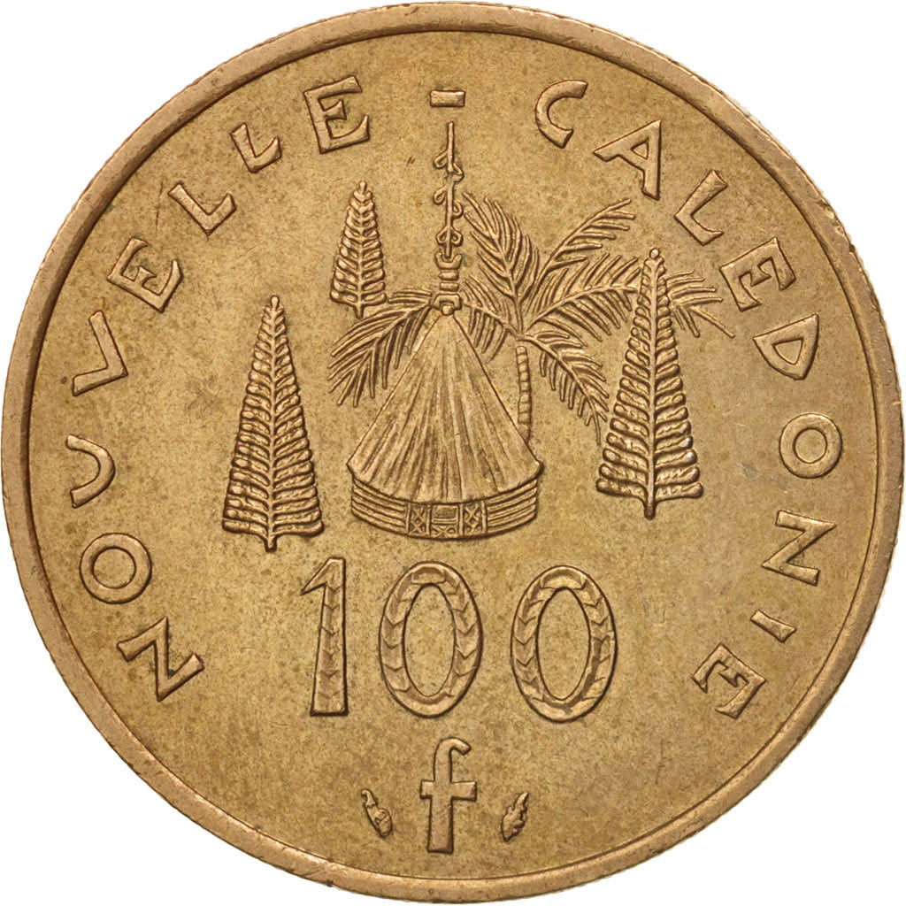 Coin, New Caledonia, 100 Francs, 1992, Paris, AU(50-53), Nickel-Bronze, KM:15