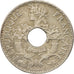 FRENCH INDO-CHINA, 5 Cents, 1939, Paris, AU(50-53), Nickel-brass, KM:18.1a