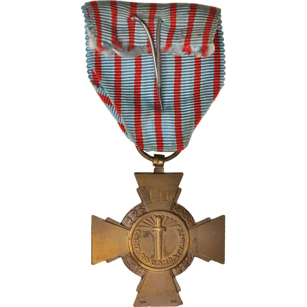 France, Croix du Combattant de 1914-1918, Medal, 1914-1918, Excellent Quality