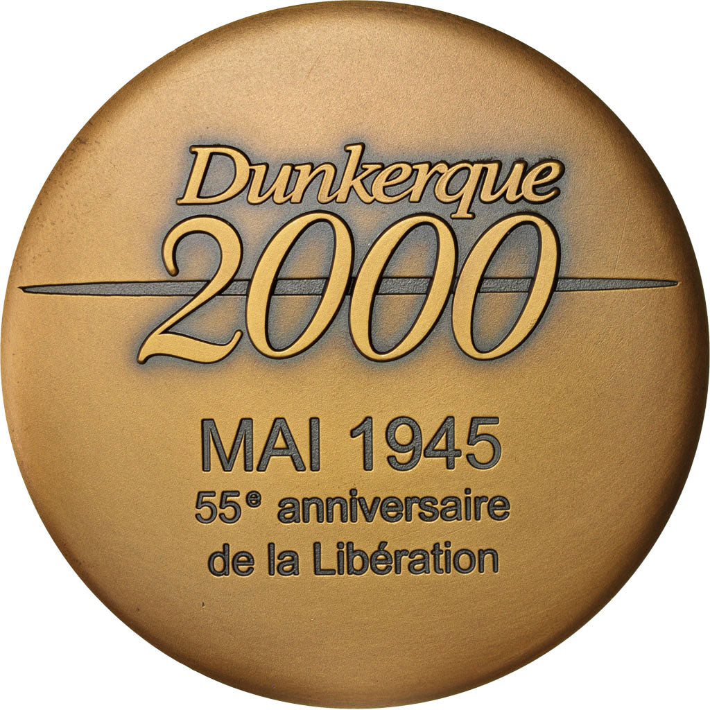 France, Medal, Ville de Dunkerque, 55e anniversaire de la Libération, History