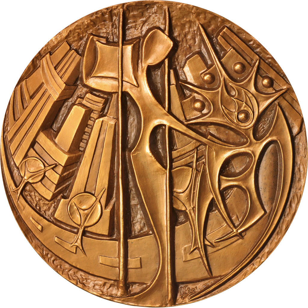 Francia, Medal, Jumelage Dunkerque, Krefeld et Middlesbrough, Politics, Socie...