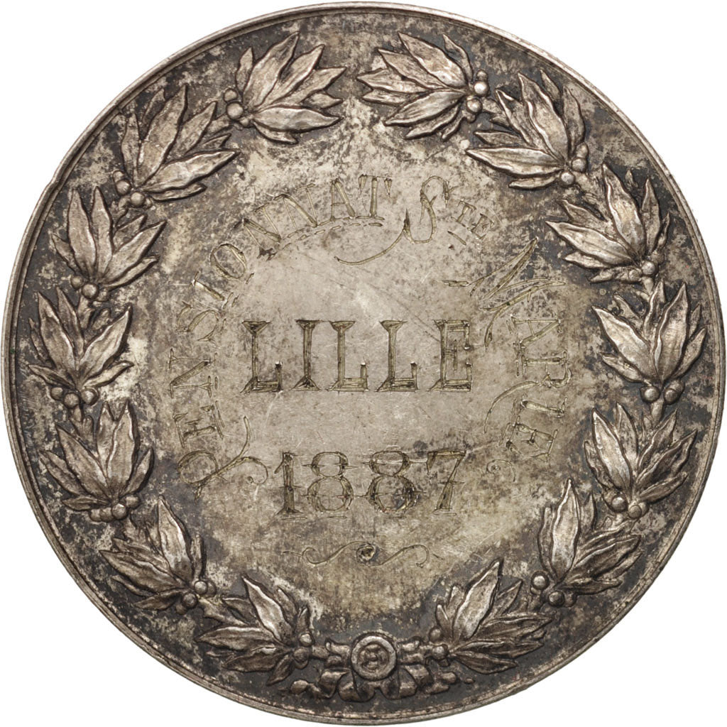 France, Medal, Ville de Lille, Pensionnat St Maur, Certificat supérieur