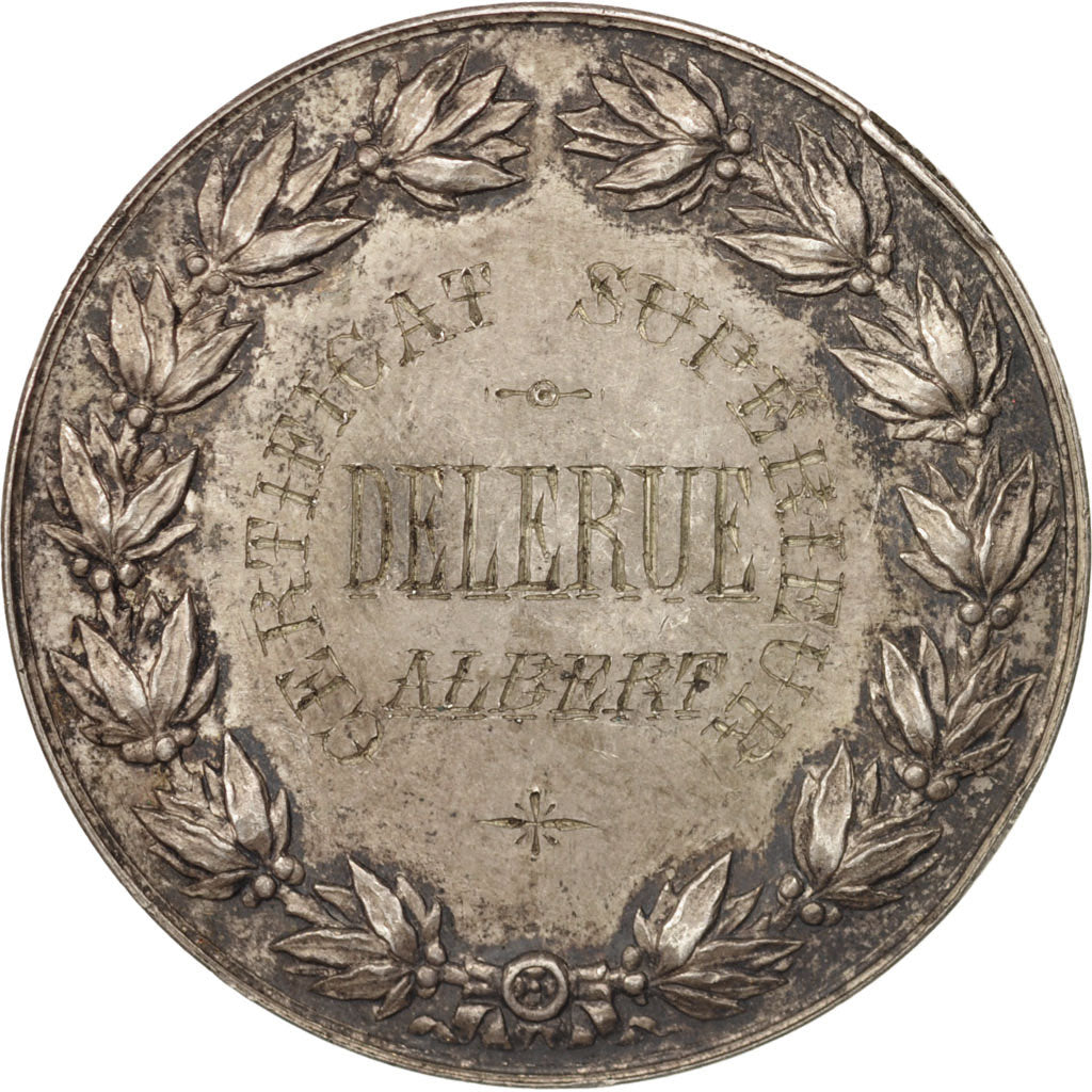 France, Medal, Ville de Lille, Pensionnat St Maur, Certificat supérieur