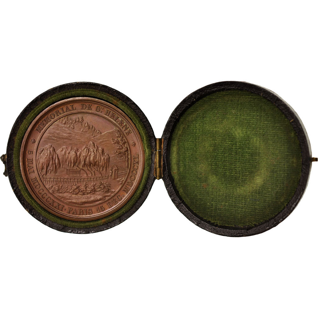 France, Medal, Napoléon Ier, Mémorial de St. Hélène, 1840, Bovy, SPL