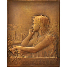 France, Medal, Méditation, Arts & Culture, XIXth Century, Dupré, AU(55-58)