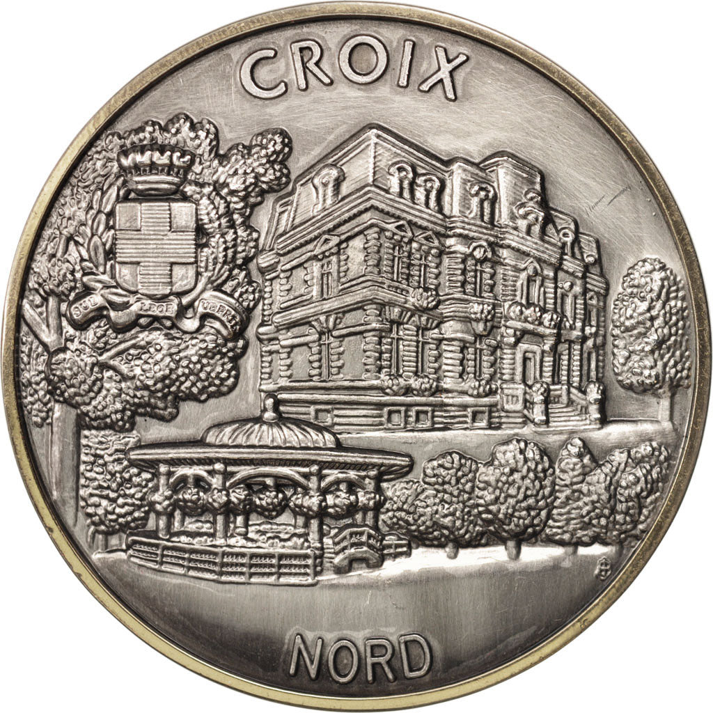 France, Medal, Ville de Croix, Politics, Society, War, XXth Century, MS(60-62)