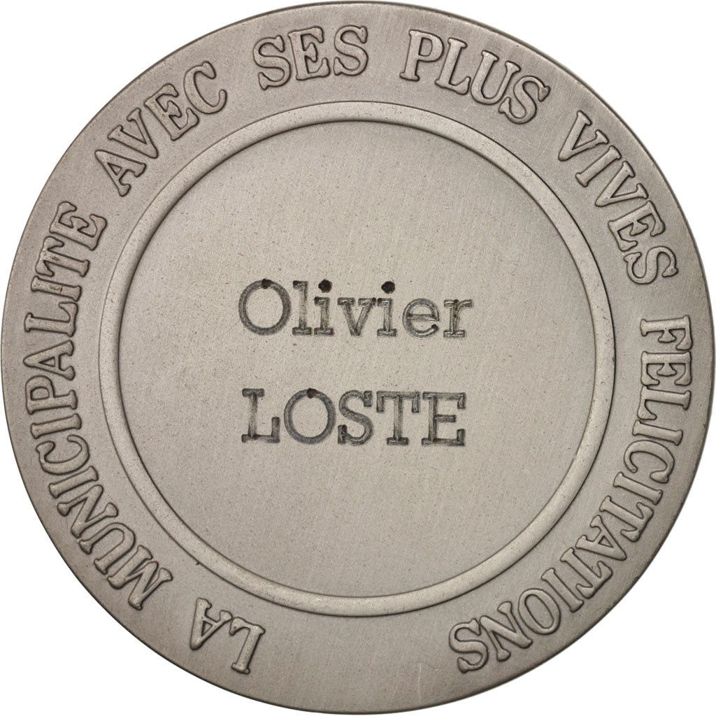 France, Medal, Ville de Croix, Politics, Society, War, XXth Century, MS(60-62)