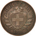 Switzerland, 2 Rappen, 1925, Bern, AU(50-53), Bronze, KM:4.2