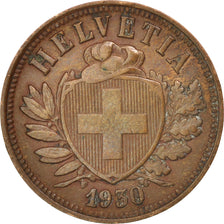 Switzerland, 2 Rappen, 1930, Bern, AU(50-53), Bronze, KM:4.2