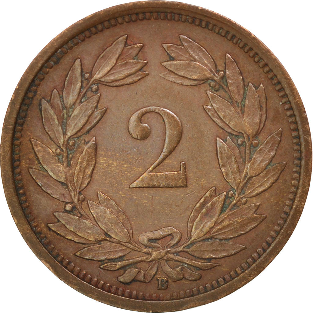 Switzerland, 2 Rappen, 1930, Bern, AU(50-53), Bronze, KM:4.2