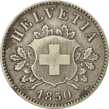 Switzerland, 10 Rappen, 1850, Bern, EF(40-45), Billon, KM:6
