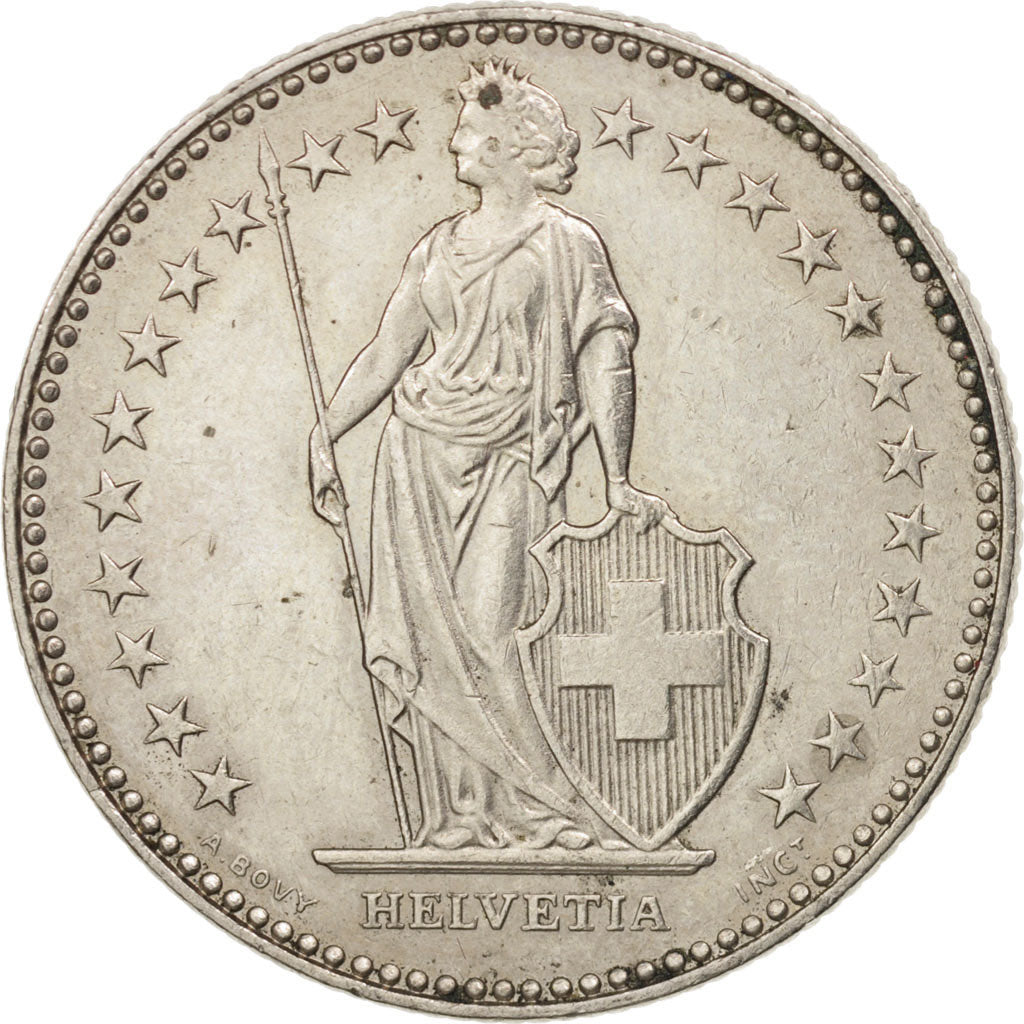 Switzerland, 2 Francs, 1995, Bern, AU(55-58), Copper-nickel, KM:21a.3