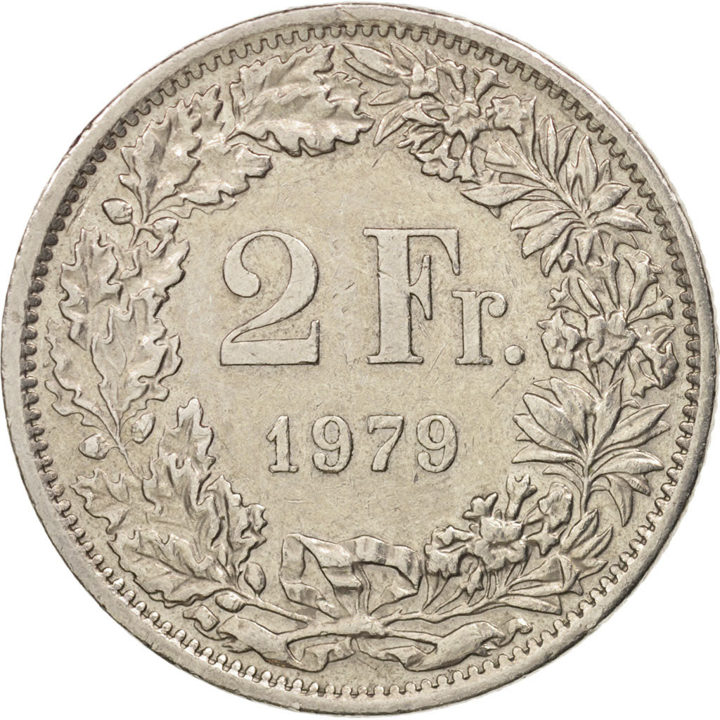 Monnaie, Suisse, 2 Francs, 1979, Bern, TTB+, Copper-nickel, KM:21a.1