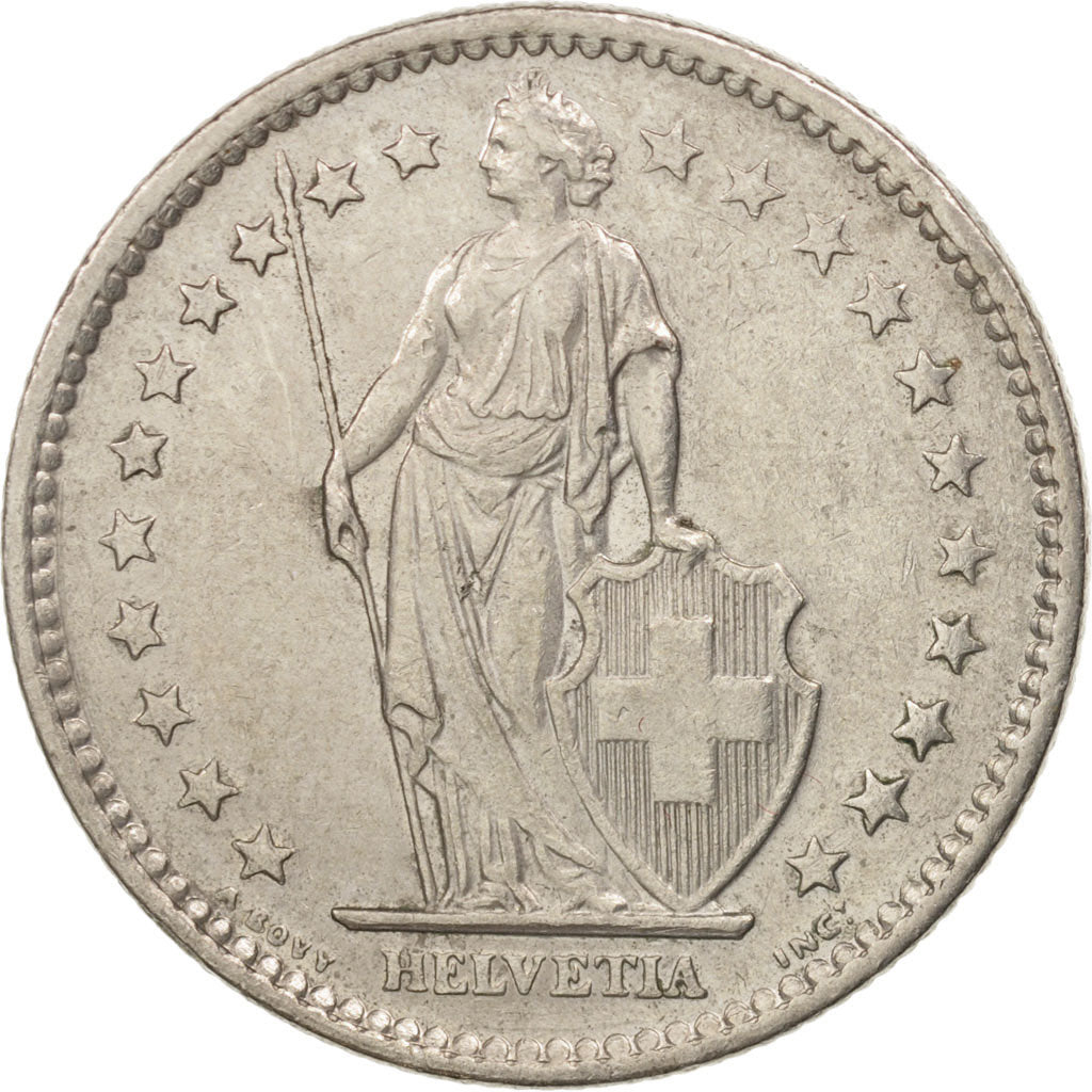 Coin, Switzerland, 2 Francs, 1973, Bern, EF(40-45), Copper-nickel, KM:21a.1