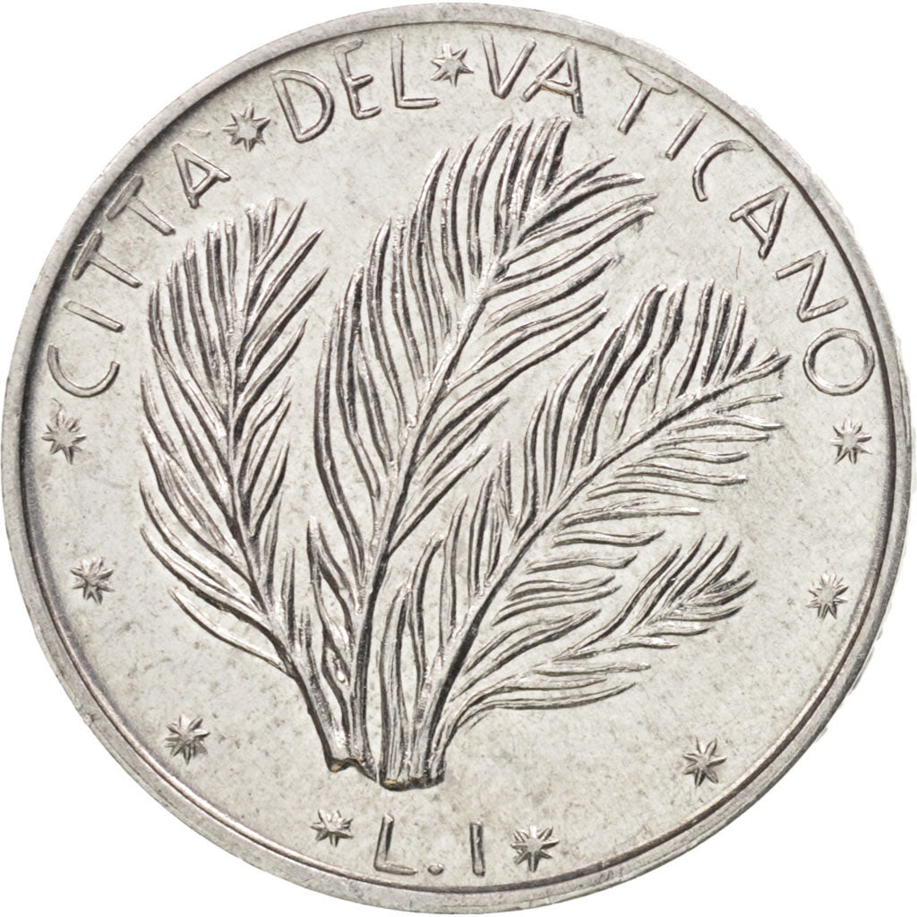 Moneta, PAŃSTWO WATYKAŃSKIE, Paul VI, Lira, 1977, Roma, MS(60-62), Aluminium