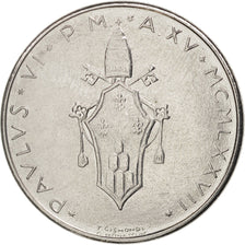 Coin, VATICAN CITY, Paul VI, 50 Lire, 1977, Roma, MS(60-62), Stainless Steel