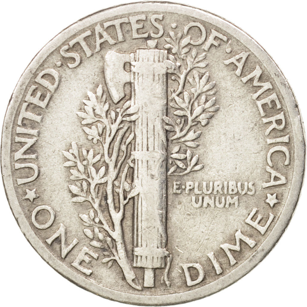 United States, Mercury Dime, Dime, 1930, U.S. Mint, Philadelphia, VF(20-25)