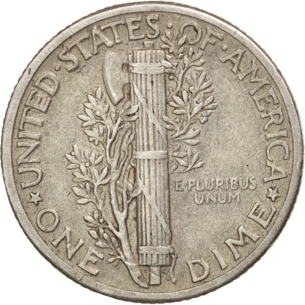 Coin, United States, Mercury Dime, Dime, 1935, U.S. Mint, Philadelphia