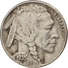 United States, Buffalo Nickel, 5 Cents, 1935, U.S. Mint, Philadelphia