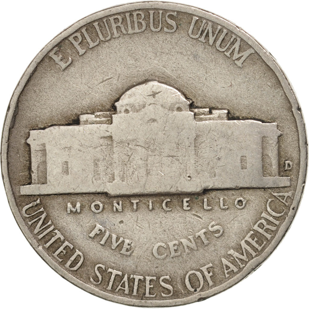United States, Jefferson Nickel, 5 Cents, 1941, U.S. Mint, Denver, VF(20-25)