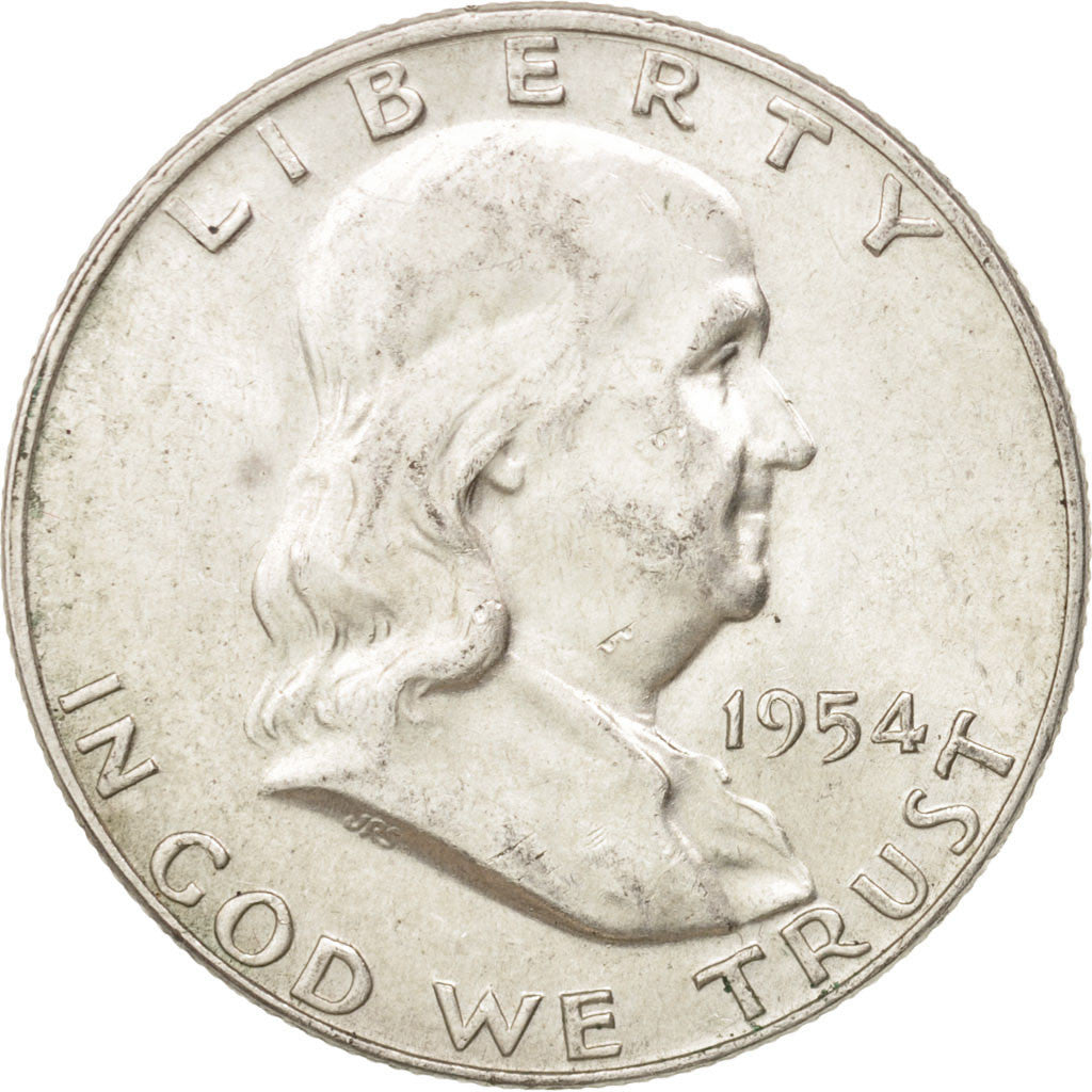 United States, Franklin Half Dollar, Half Dollar, 1954, U.S. Mint, Denver