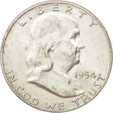 United States, Franklin Half Dollar, Half Dollar, 1954, U.S. Mint, Denver