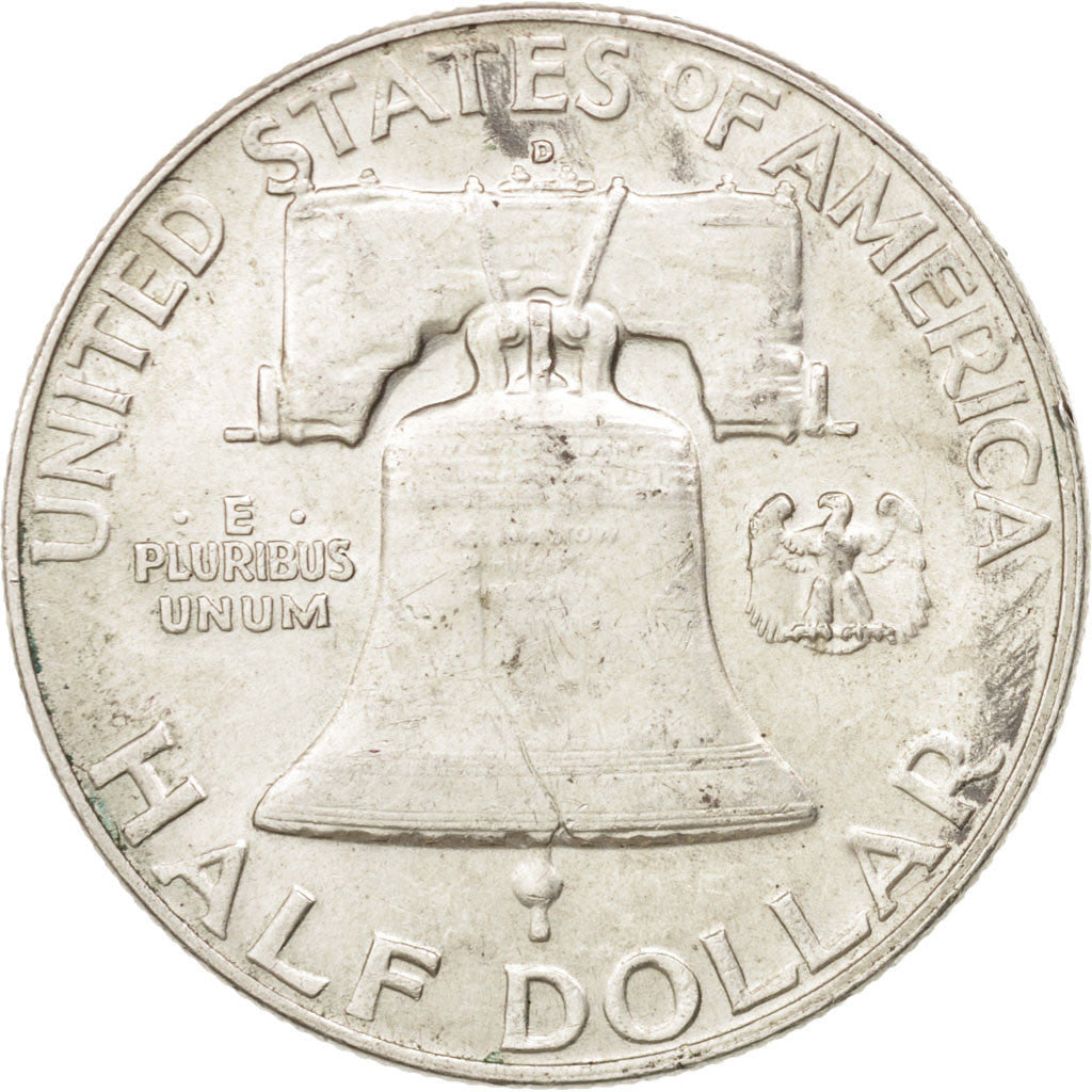 United States, Franklin Half Dollar, Half Dollar, 1954, U.S. Mint, Denver