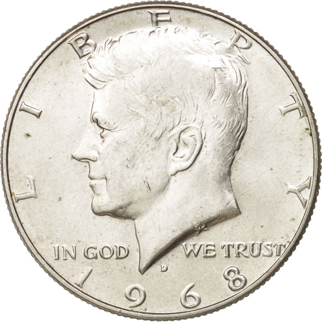 United States, Kennedy Half Dollar, Half Dollar, 1968, U.S. Mint, Denver