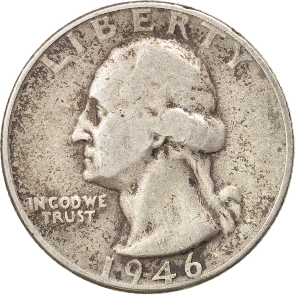 Stati Uniti, Washington Quarter, Quarter, 1946, U.S. Mint, Denver, MB, Argent...