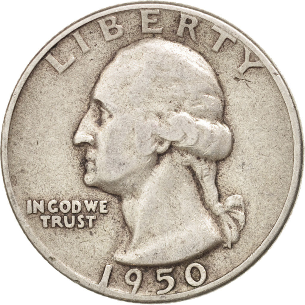 United States, Washington Quarter, Quarter, 1950, U.S. Mint, Philadelphia