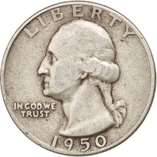 United States, Washington Quarter, Quarter, 1950, U.S. Mint, Philadelphia