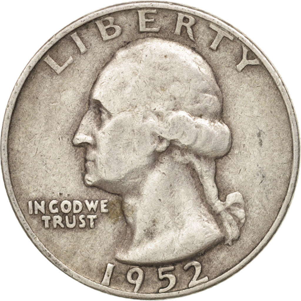 Stati Uniti, Washington Quarter, Quarter, 1952, U.S. Mint, Denver, MB+, Argen...