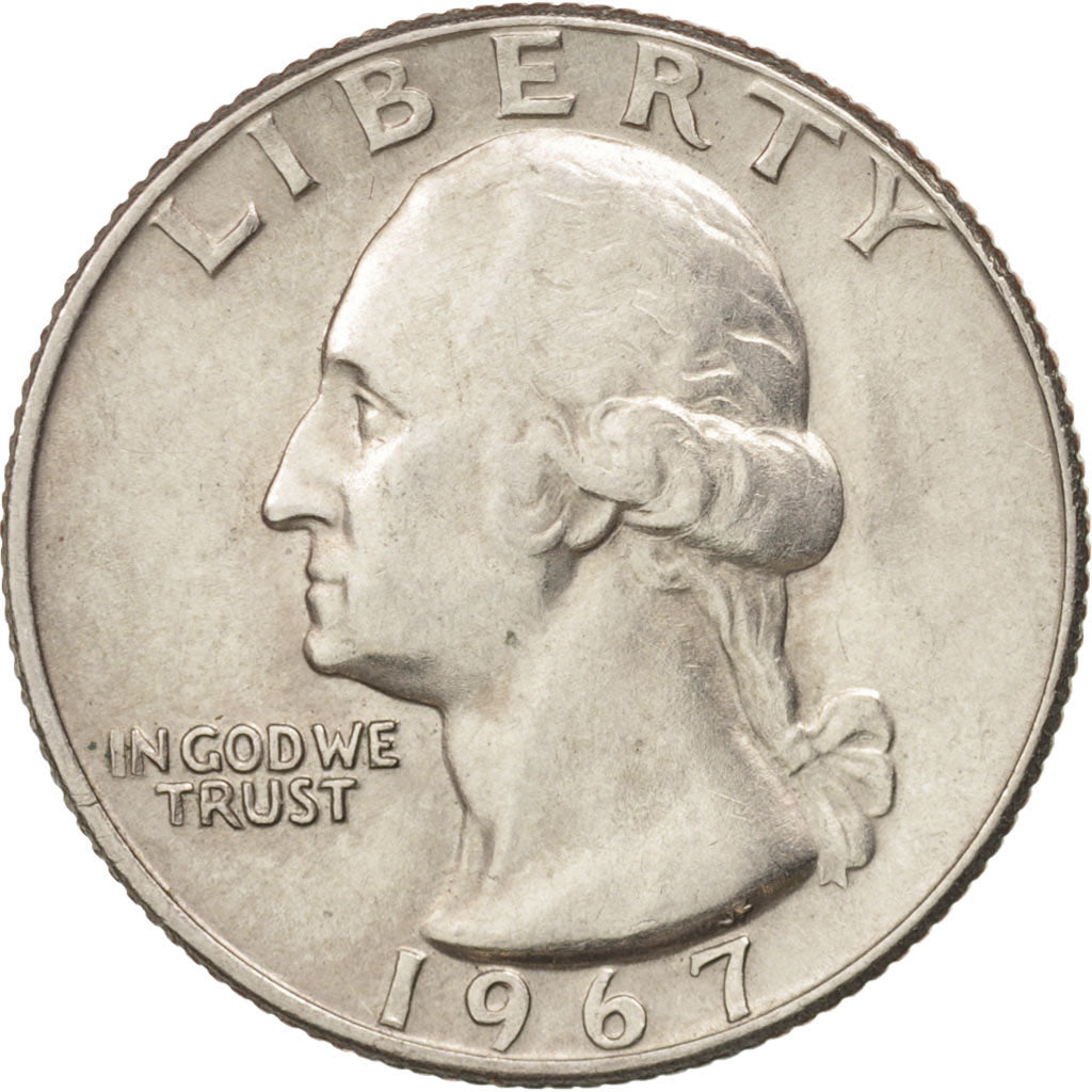 Münze, Vereinigte Staaten, Washington Quarter, Quarter, 1967, U.S. Mint