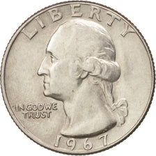 Münze, Vereinigte Staaten, Washington Quarter, Quarter, 1967, U.S. Mint