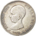Spain, Alfonso XIII, 5 Pesetas, 1888, Madrid, EF(40-45), Silver, KM:689