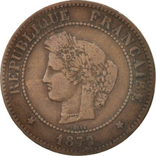France, Cérès, 5 Centimes, 1872, Paris, VF(30-35), Bronze, KM:821.1