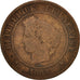 France, Cérès, 5 Centimes, 1885, Paris, TB, Bronze, KM:821.1, Gadoury:157a