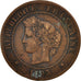 France, Cérès, 5 Centimes, 1893, Paris, VF(20-25), Bronze, KM:821.1